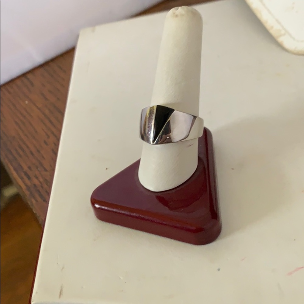 Sterling statement black onyx  ring